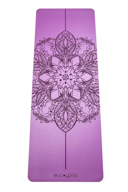 Каучуковый коврик для йоги Mandala с разметкой 185*68*0,4 см