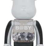 Дизайнерские игрушки BE@RBRICK 1000% MY FIRST B@BY BLACK & WHITE CHROME Ver 70cm, BLACK&WHITE-1000％