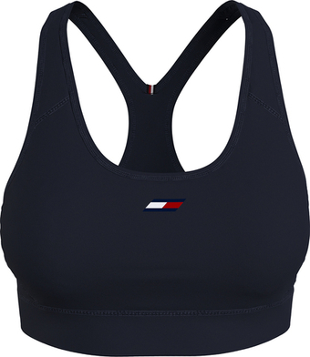 ТОП теннисный Tommy Hilfiger Mid Intensity Essent Bra - Бирюзовый