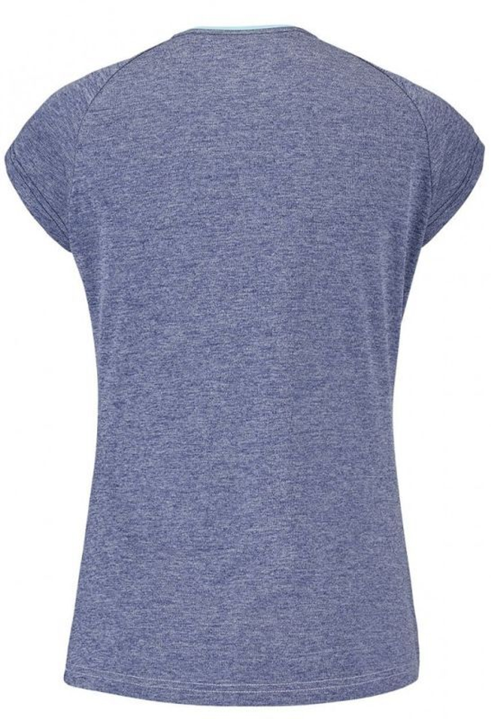 Футболка для девочки теннисная Babolat Play Cap Sleeve Top Girl - white/blue heather