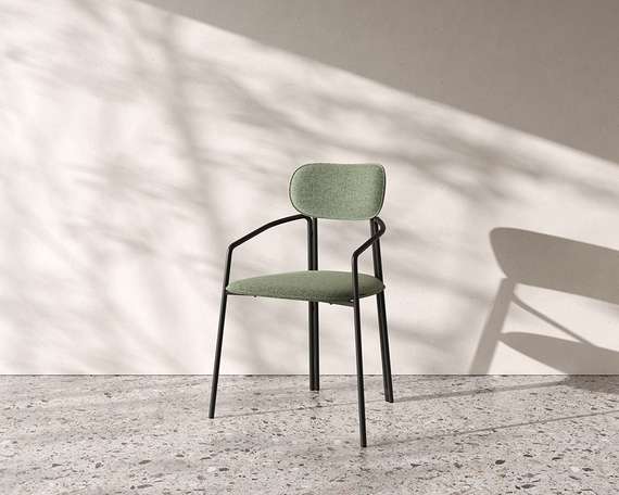 Стул Ror, Round, зеленая рогожка