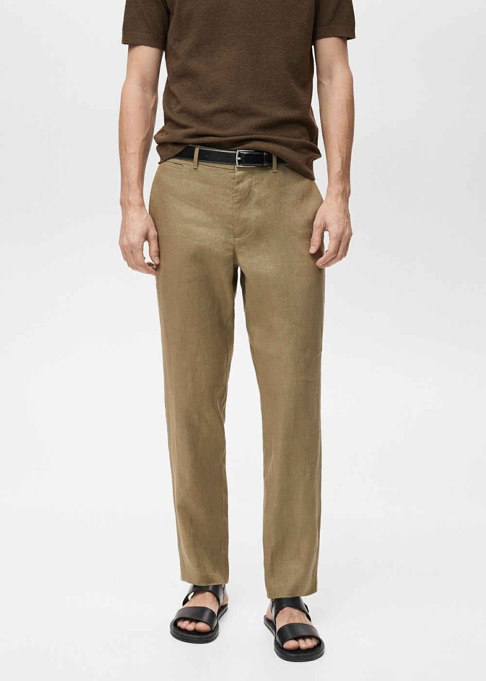Брюки 100% лен slim fit