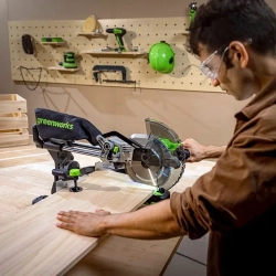 Аккумуляторная торцовочная пила Greenworks GD24MS216 (без АКБ и ЗУ) 1501707