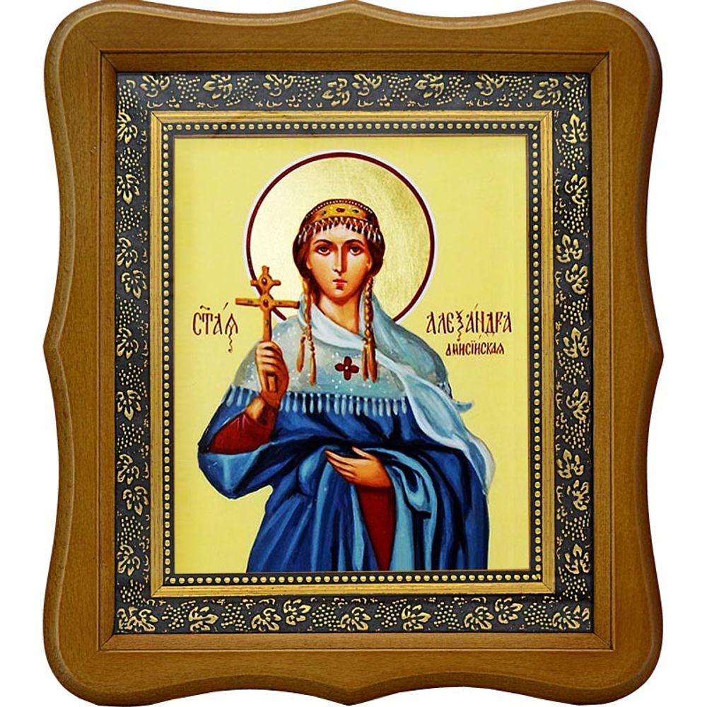 Александра Амисийская (Понтийская) мученица. Икона на холсте.