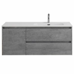 Тумба с раковиной BelBagno KRAFT 2C-1A 100 серый цемент