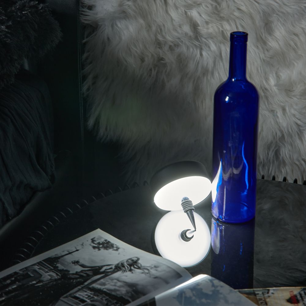 ULM-D950 3W-3000-6500K-DIM IP54 BLACK Светильник настольный светодиодный беспроводной. Встроенный аккумулятор 2200mAh. Диммер. Черный. TM Uniel