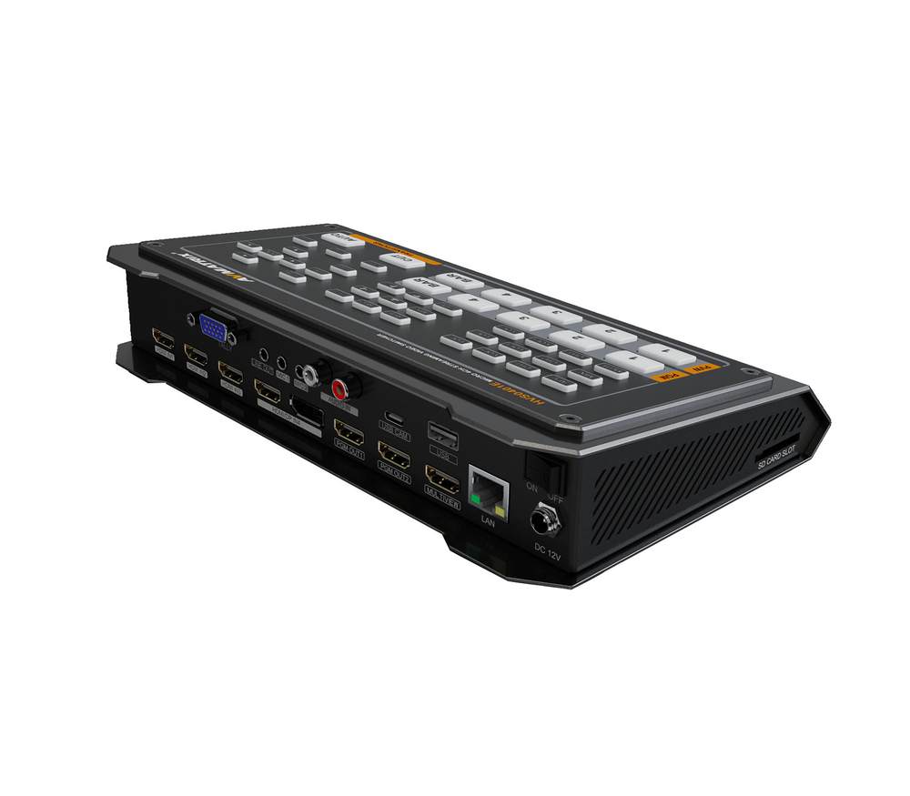Видеомикшер AvMatrix HVS0401E, компактный, стример, 4CH, HDMI/DP, USB/LAN