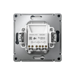 ARTGALLERY 2-клавишный ВЫКЛЮЧАТЕЛЬ, 10АХ, механизм, быстрозажим. клем., ГРИФЕЛЬ