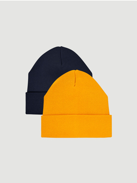 Сет из 2х шапок Mjölk Orange/Navy
