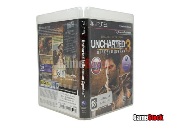 PS3 Uncharted 3: Иллюзии Дрейка / Drakes Deception GOTY (Б/У, Полностью на русском языке, BCES-01670)