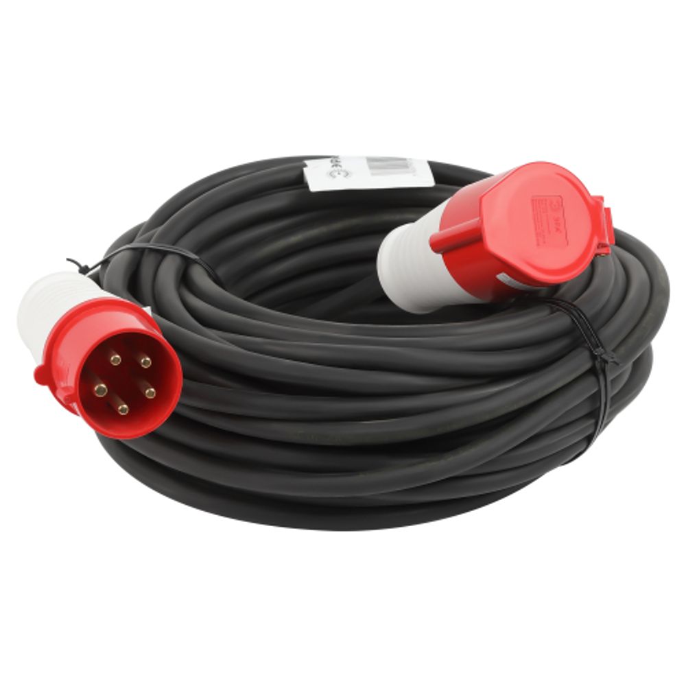 Удлинитель силовой ЭРА IND380-U-1e-5x2,5-10m-IP44 на 380В в бухте 1 розетка CEE 5P 10м КГ 5х2,5 32A IP44 | Силовые удлинители