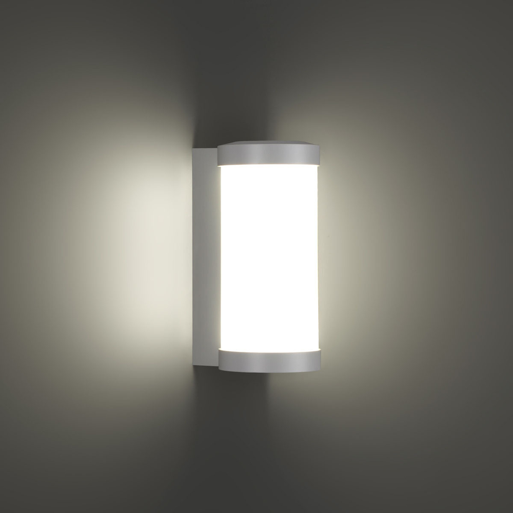 Уличный настенный светодиодный светильник 359299 STREET NT24 000 белый IP65 LED 6W 4000K 180-265V OPAL