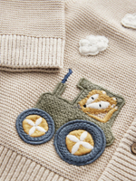 Кардиган вязаный для мальчика Next K82-069, Бежевый