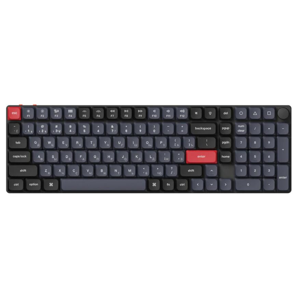 Беспроводная механическая клавиатура Keychron K17 Pro Русифицированная раскладка ANSI 96%. Ультратонкая. Алюминиевая рама. Есть RGB-подсветка, Hot-Swap и QMK/VIA