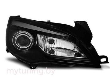 Передние фары TUBE LIGHT BLACK для Opel Astra J
