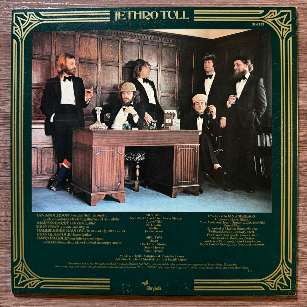 Jethro Tull – Heavy Horses (Голландия 1978г.)Т