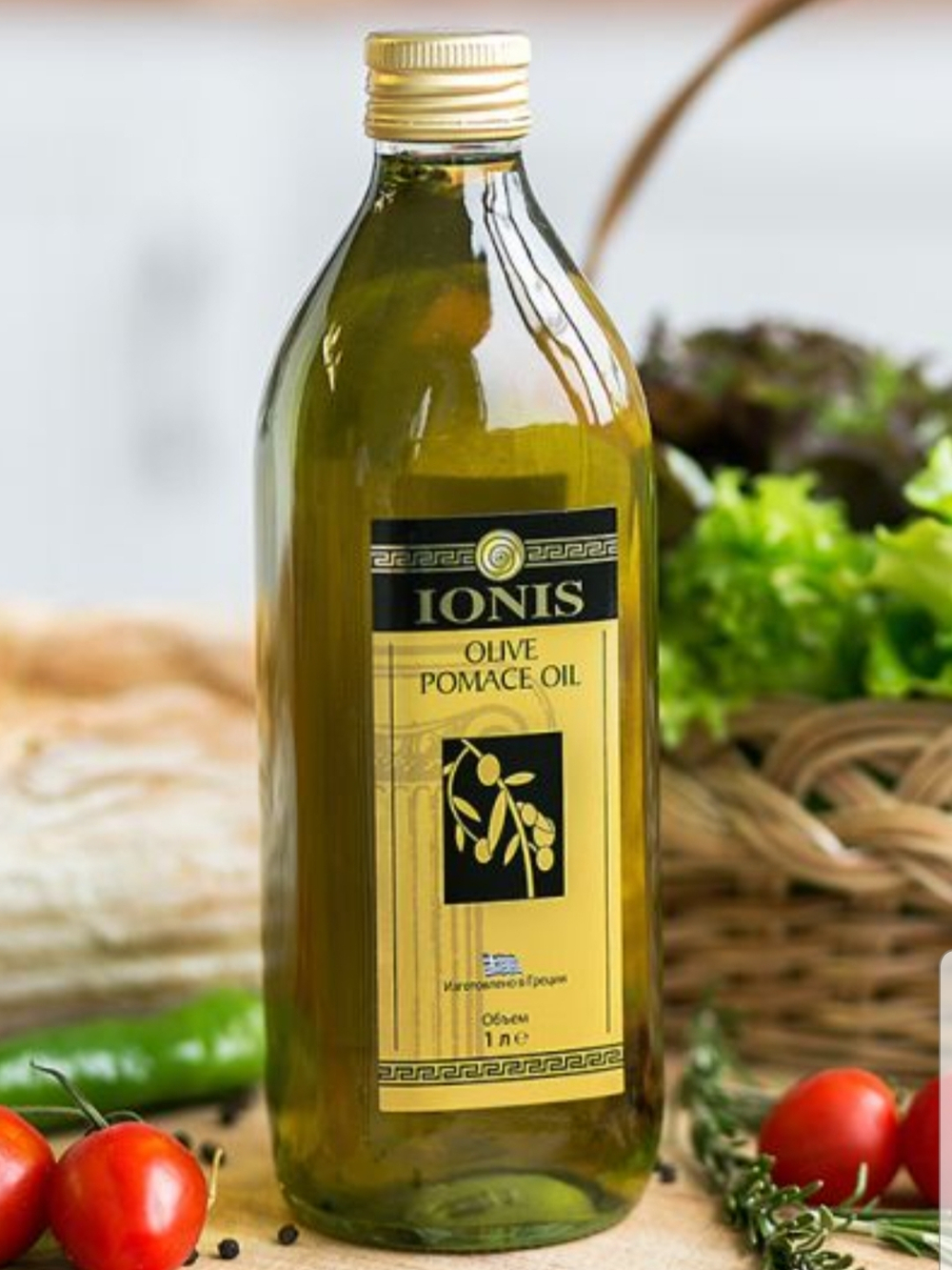 Оливковое масло греческое IONIS Для жарки Рафинированное (Pomace) ,  Греция