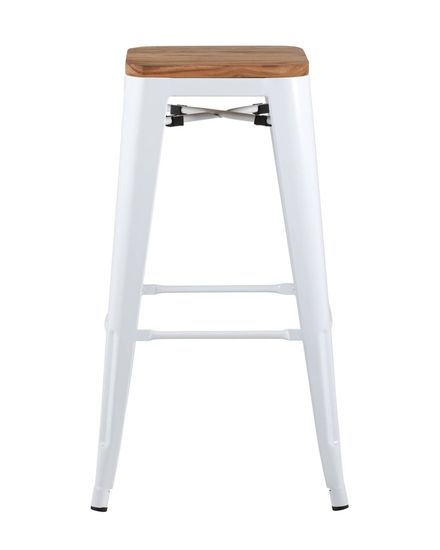 Стул барный TOLIX WOOD белый глянцевый