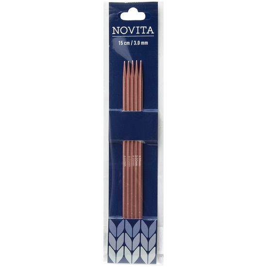 Спицы NOVITA чулочные цветные 15 см из облегченного алюминия