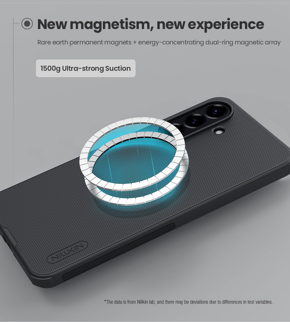 Чехол усиленный от Nillkin c встроенным круглым магнитом для Samsung Galaxy A56 5G, серия Super Frosted Shield Pro Magnetic Case