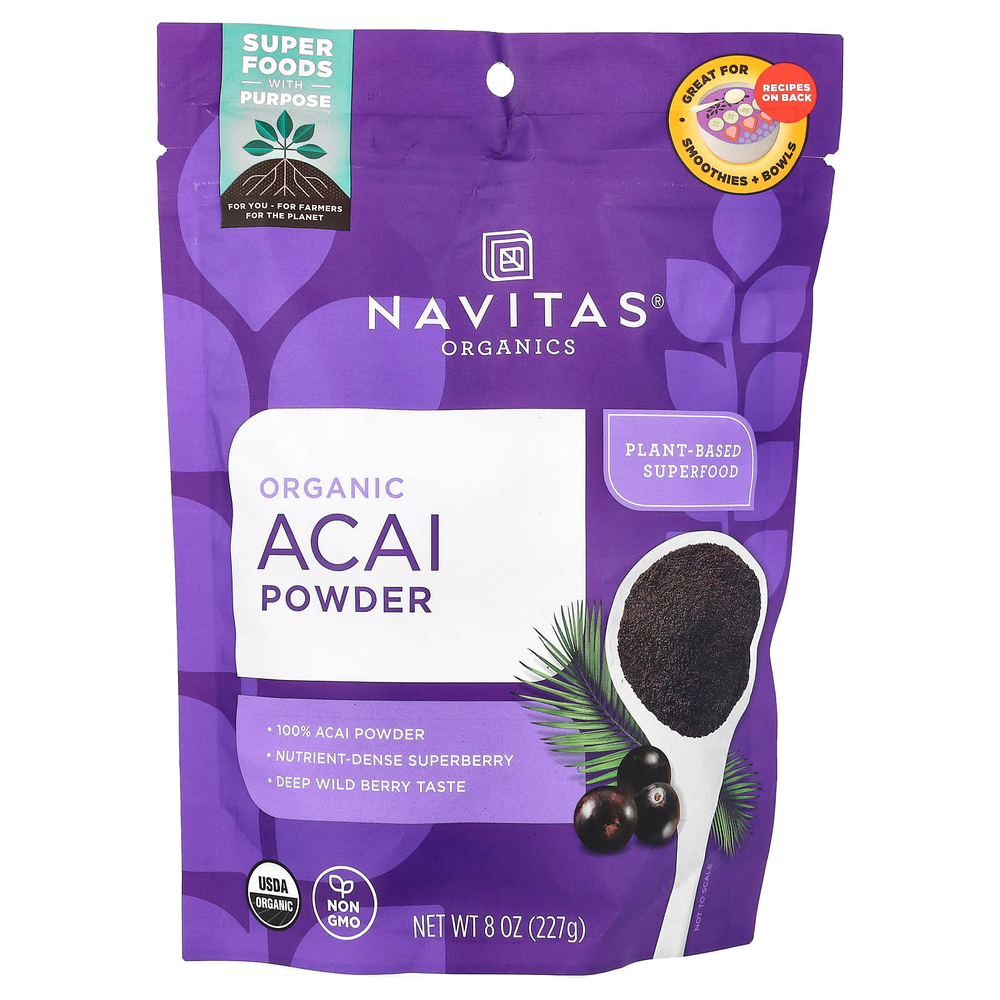 Navitas Organics, Органический порошок асаи, 227 г
