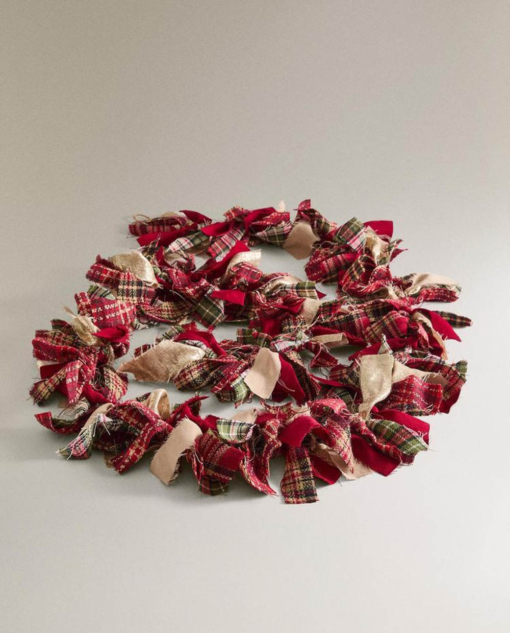 ZARA HOME РОЖДЕСТВЕНСКАЯ ТКАНЕВАЯ ГИРЛЯНДА, КРАСНЫЙ