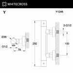 Смеситель для душа WhiteCross Y Y1246NIB никель брашированный