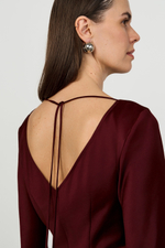 Платье макси с завязками на спине