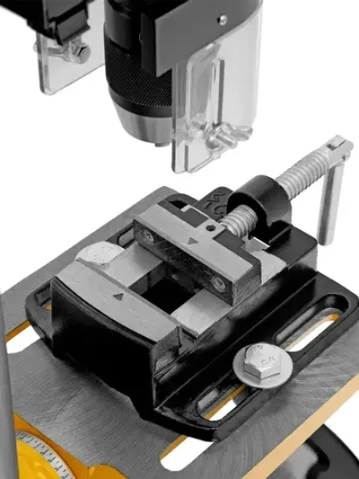 Станок сверлильный DENZEL, DDM-350L, 13 мм, 350 Вт мощность, 620-2620 об/мин и 5 скоростей, регулировка высоты стола и лазер, настольный 95321