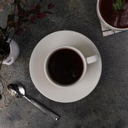 Чайная пара 210 мл белая d 8,5 см h6 см Neo Silk Stackable Noble [6]