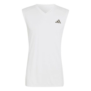 Мужская теннисная футболка Adidas Sleeveless - white