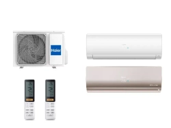 Мульти сплит-система Haier на 2 комнаты (20+20 кв.м.) FLEXIS White + Gold