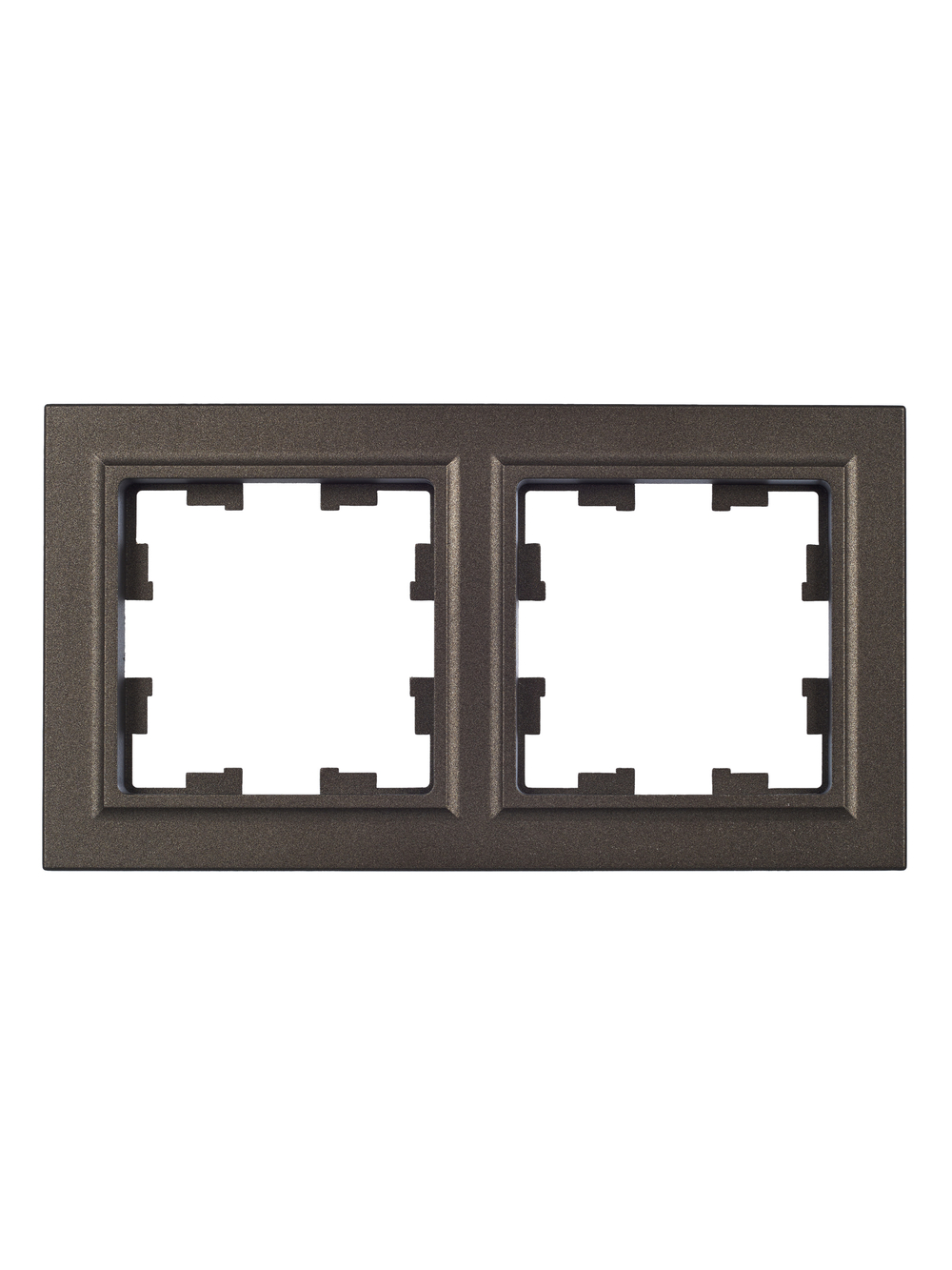 BRITE Рамка 2-местная РУ-2-БрТБ темная бронза IEK