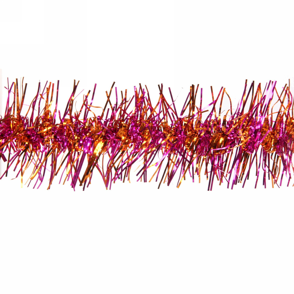 Мишура 2 м 9 см «Волшебные переливы», Розовый/Золото