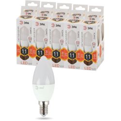 Лампа светодиодная ЭРА STD LED B35-11W-827-E14 11Вт свеча теплый белый свет Е14
