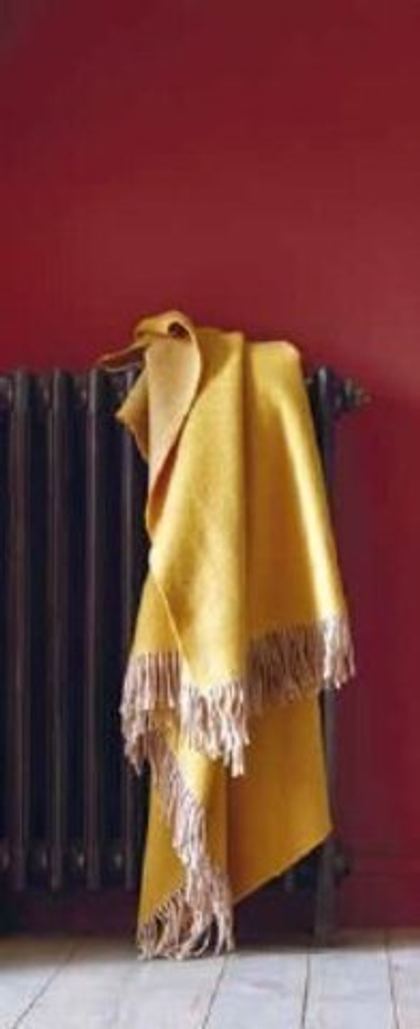 Плед Katmandou Blanc des Vosges 130x170 Желтый