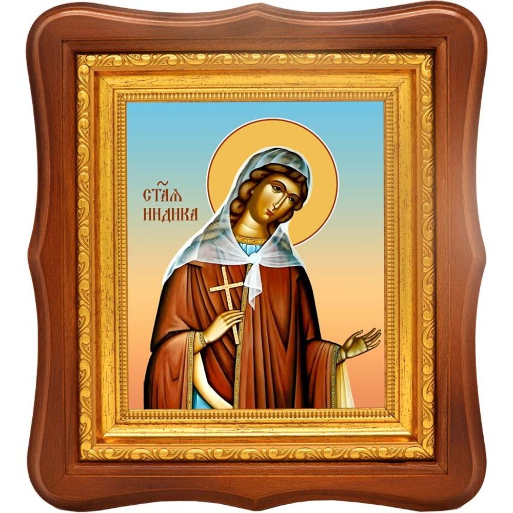 Святая Индика. Икона на холсте.