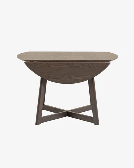 Стол раскладной Maryse Ø120-70 см, темный