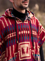 Пончо шерстяное с орнаментом