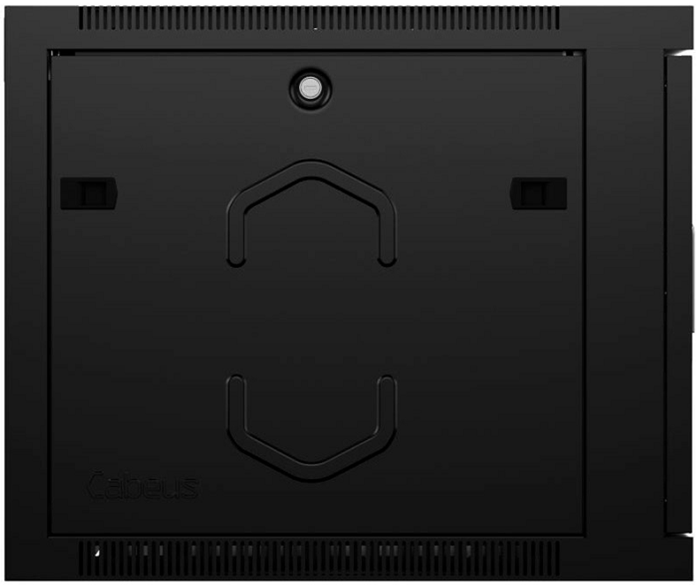 Шкаф настенный 19", 12U Cabeus SH-05F-12U60/35-R-BK