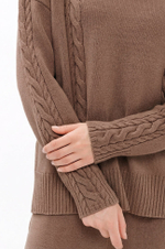 23446 Свитер женский (кофейный)