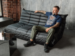 Футболка Варгградъ мужская синяя «Песнь суровых морей»