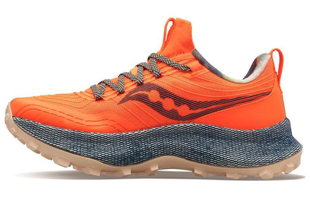 Saucony Endorphin Trail elite low-top running shoes men's orange