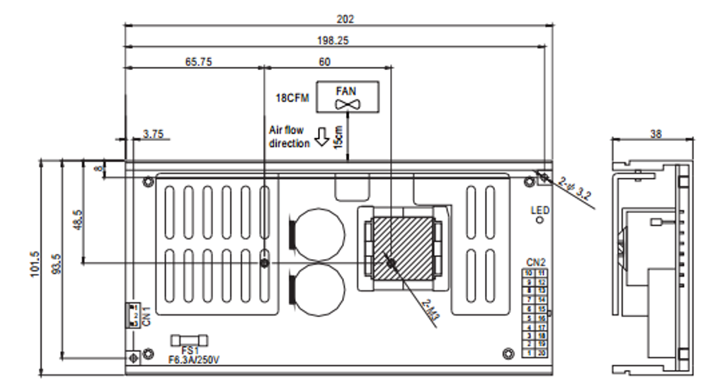 Преобразователь AC-DC сетевой Mean Well USP-225-12