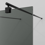 Душевое ограждение WasserKRAFT Vechte 60W40MB-TG 120 фиксатор черный/стекло тонированное
