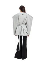 Свитшот с баской BAD GIRL Gray Melange