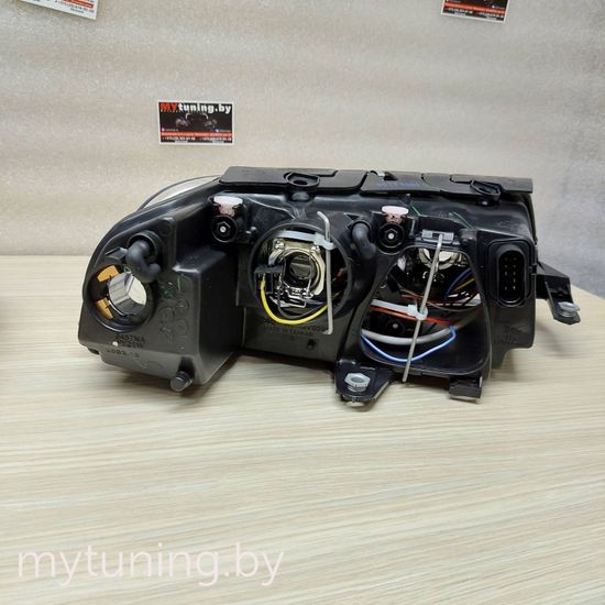 Передние фары chrome angel eyes для VW Passat B5 GP