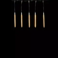 Гирлянда Тающие сосульки 5*0.3 м., 24V., 240 теплых белых LED ламп, коннектор, черный ПВХ, LTC (CCL240-10-1WW)