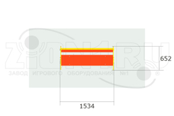 Скамейка детская Рыбка СП185 для игровой площадки