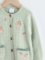 Вязаный кардиган для малышей Next K82-416, Мятный